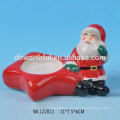 Weihnachts-Design Keramik Santa Claus Kerzenhalter